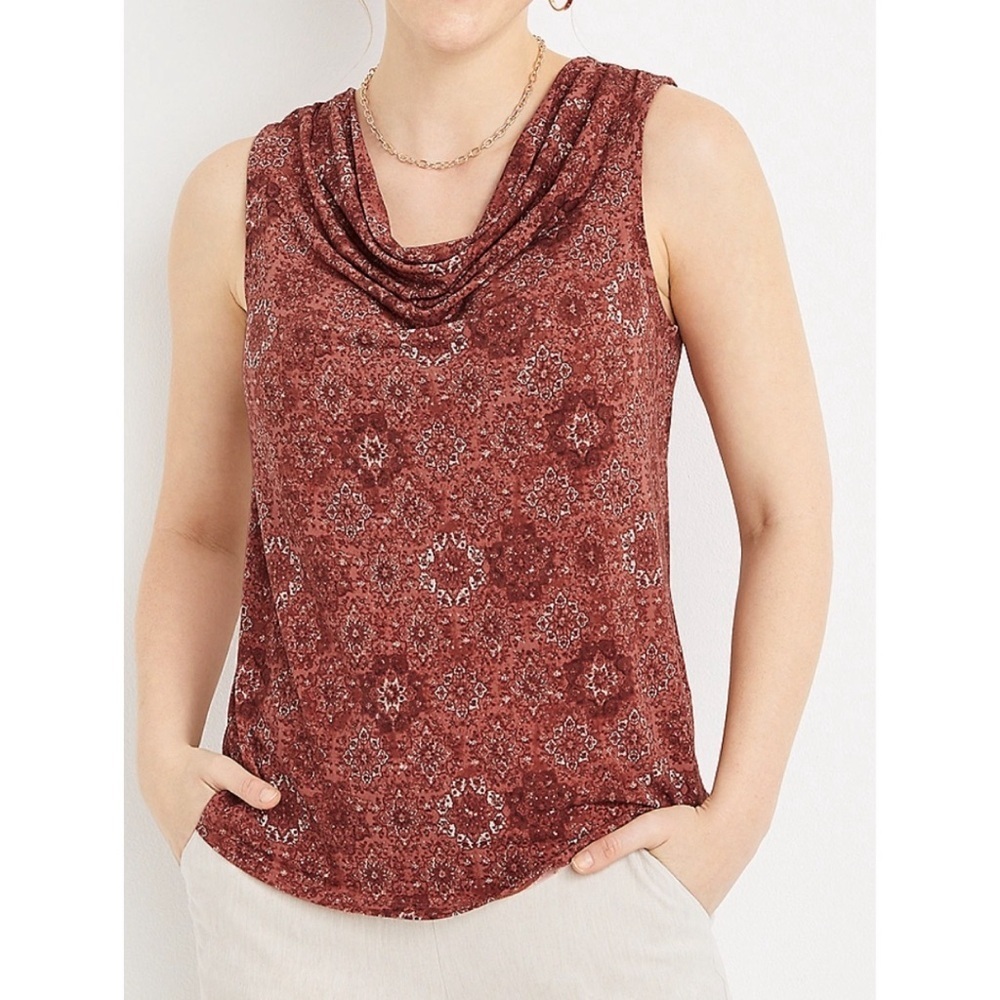 Maurice’s Medallion Cowl Neck Tank Top